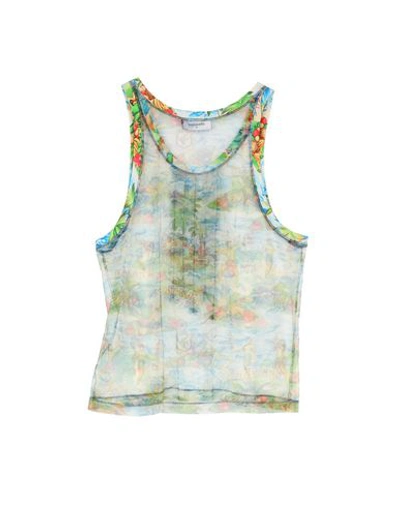 Shop Dsquared2 Tank Tops In Green