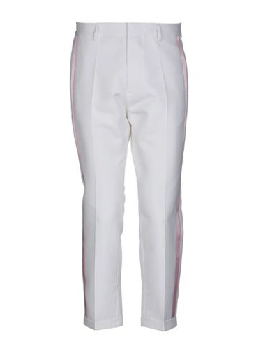 Shop Dsquared2 Cropped Pants In White