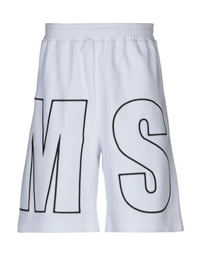 Shop Msgm Shorts & Bermuda Shorts In White
