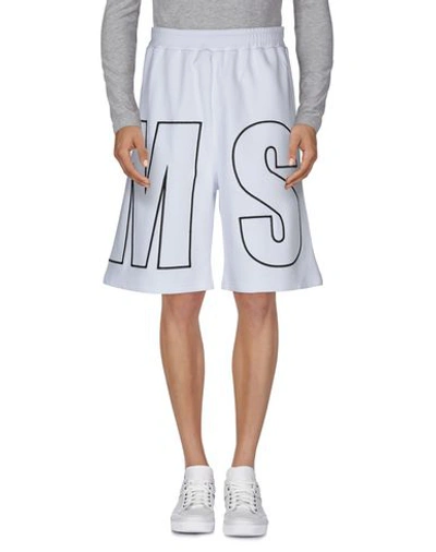 Msgm Shorts & Bermuda Shorts In White