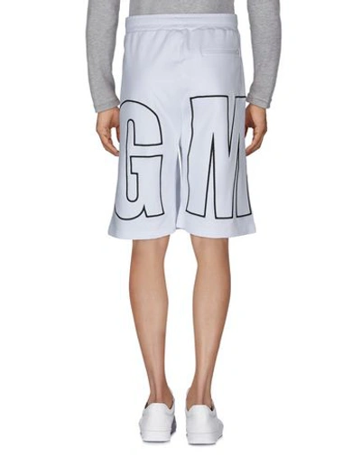 Shop Msgm Shorts & Bermuda Shorts In White