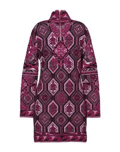 Shop Emilio Pucci Short Dresses In Mauve