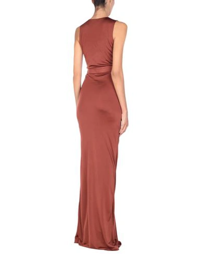 Shop Just Cavalli Long Dress In Brown