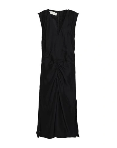 Shop Marni Midi Dress In Black