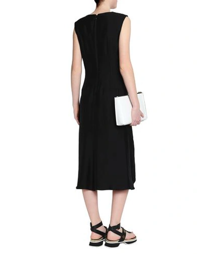 Shop Marni Midi Dress In Black