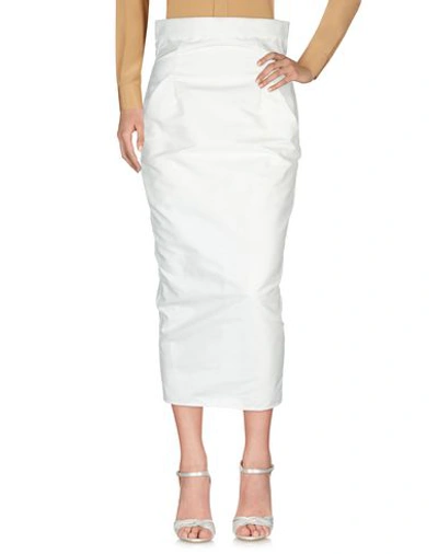 Shop Rick Owens Maxi Skirts In White