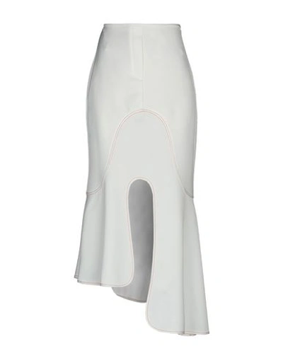 Shop Ellery Long Skirts In White