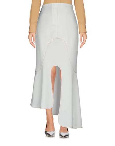 Shop Ellery Long Skirts In White