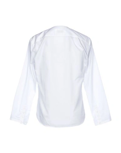Shop Umit Benan Solid Color Shirt In White