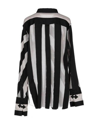 Shop Marques' Almeida Striped Shirt In Black