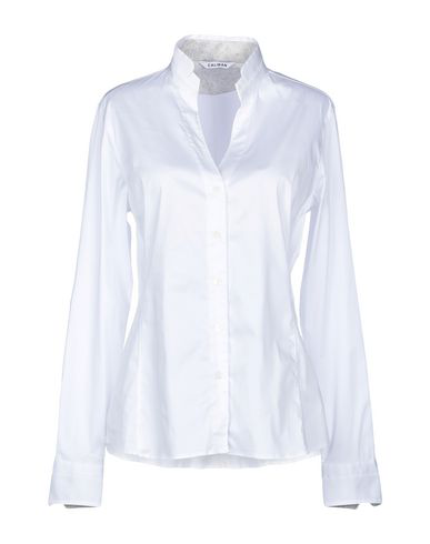 Caliban Solid Color Shirts & Blouses In White | ModeSens