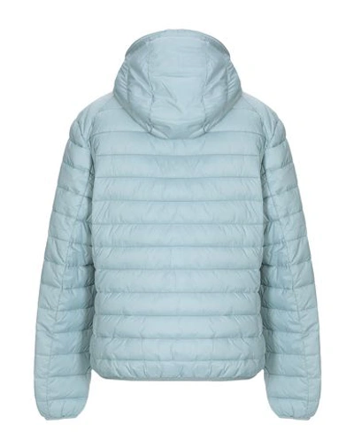 Shop Save The Duck Jacket In Sky Blue