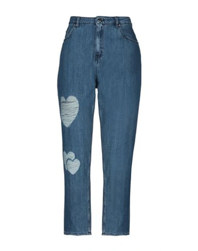 Shop Love Moschino Woman Jeans Blue Size 27 Cotton