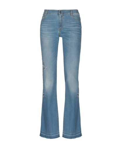 Ermanno Scervino Woman Jeans Blue Size 0 Cotton, Elastomultiester, Elastane In Blue