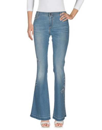 Ermanno Scervino Woman Jeans Blue Size 0 Cotton, Elastomultiester, Elastane In Blue