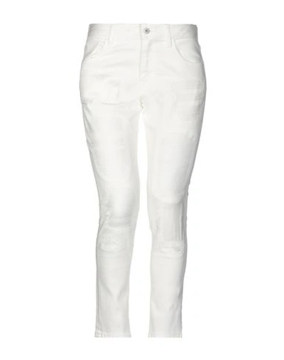 Shop Junya Watanabe Denim Pants In White