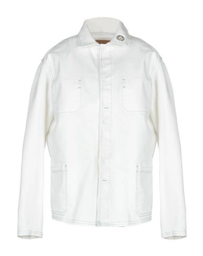 Shop Marni Denim Outerwear In White