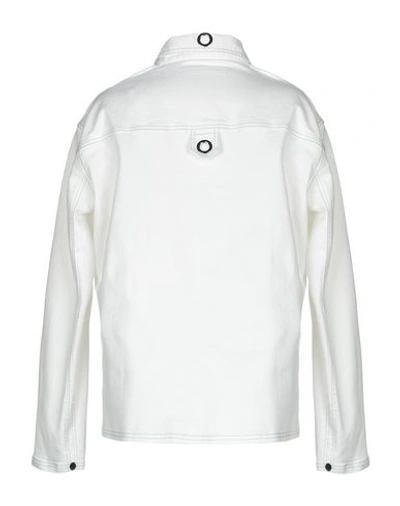 Shop Marni Denim Outerwear In White