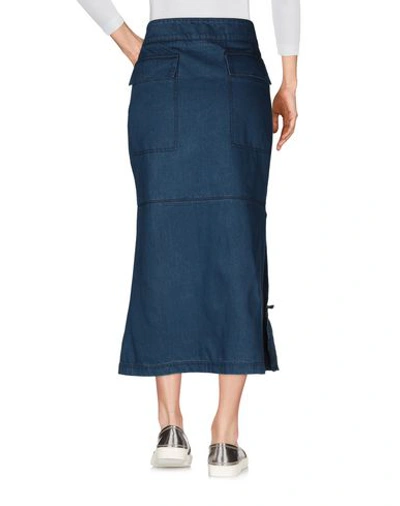 Shop Marni Denim Skirt In Blue