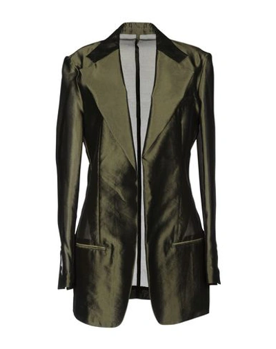 Shop Haider Ackermann Blazer In Military Green