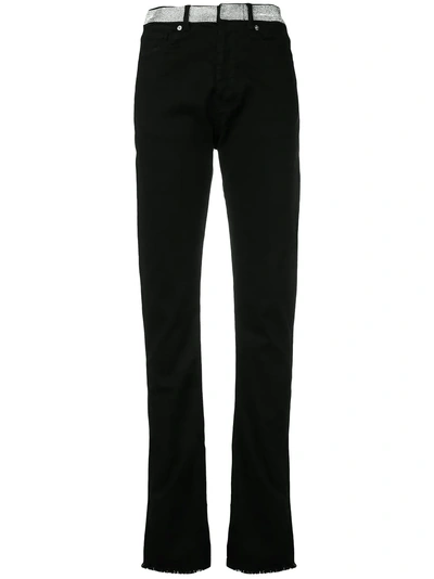 Shop Alexandre Vauthier Slim Fit Jeans - Black