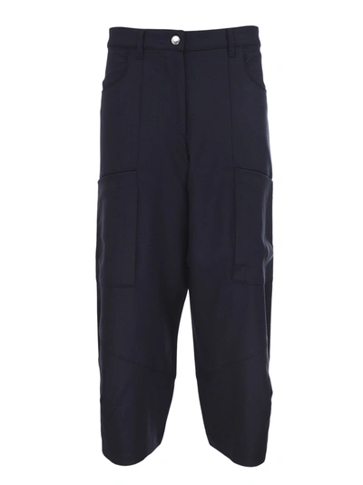 Shop Barena Venezia Barena Baggy Tailored Trousers In Navy