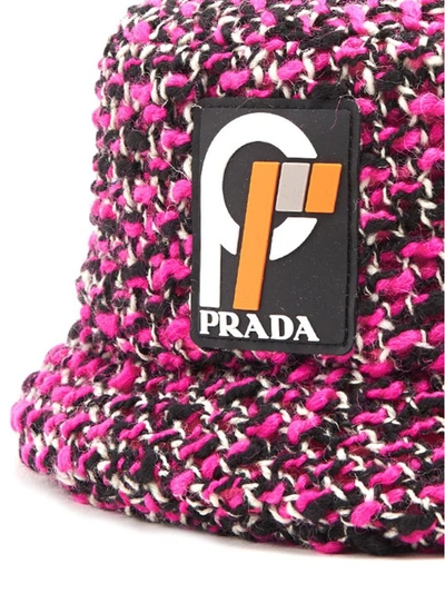 Shop Prada Hat In Fuchsia