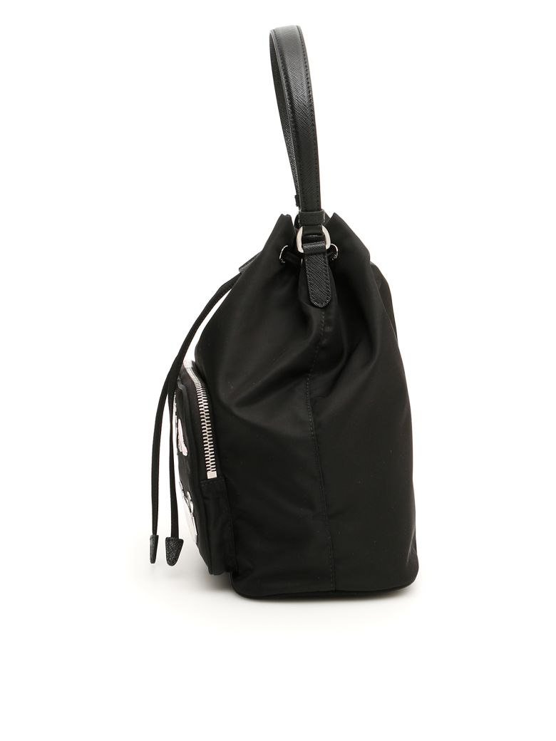 prada robot bucket bag