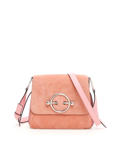 Shop Jw Anderson Disc Shoulder Bag In Dusty Rose (pink)