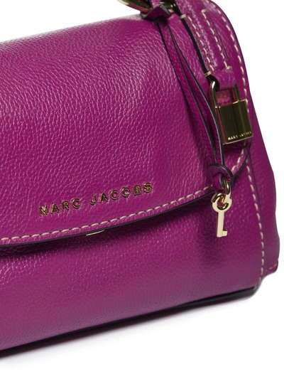 Shop Marc Jacobs Boho Grind Shoulder Bag In Viola Chiaro