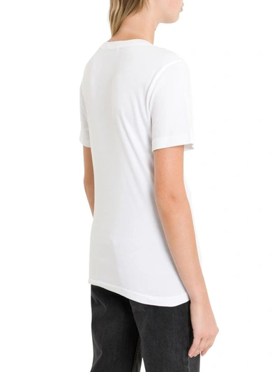 Shop Monse Print T-shirt In Bianco