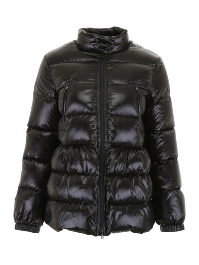 Shop Red Valentino Printed Puffer Jacket In Black (black)