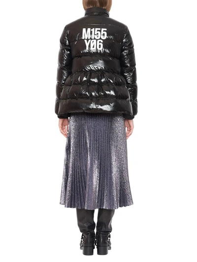 Shop Red Valentino Printed Puffer Jacket In Black (black)
