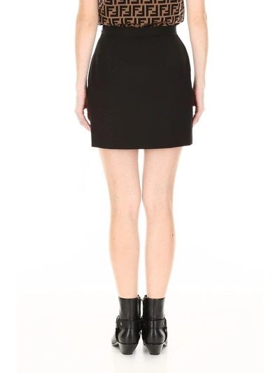 Shop Alessandra Rich Mini Skirt In Black|nero