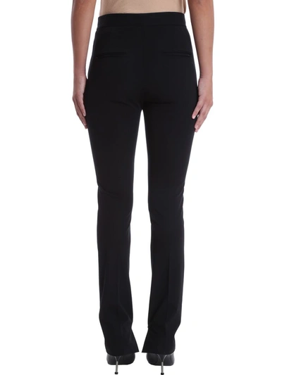 Shop Helmut Lang Black Cotton Legging Trousers