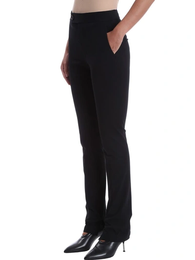 Shop Helmut Lang Black Cotton Legging Trousers