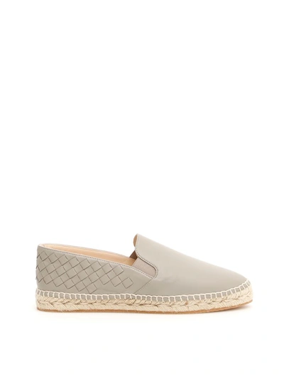 Shop Bottega Veneta Gala Espadrilles In Dark Cement Dark Cement|grigio