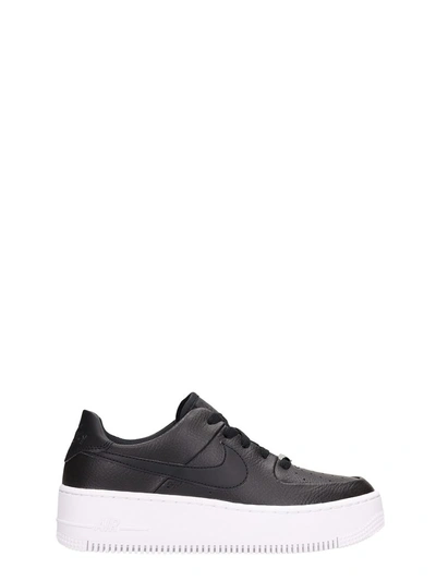 Shop Nike Air Force 1 Sage Sneakers In Black