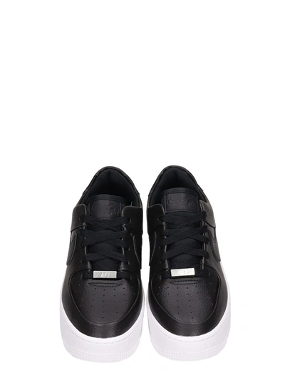 Nike Air Force 1 Sage Low Platform Sneaker In Black