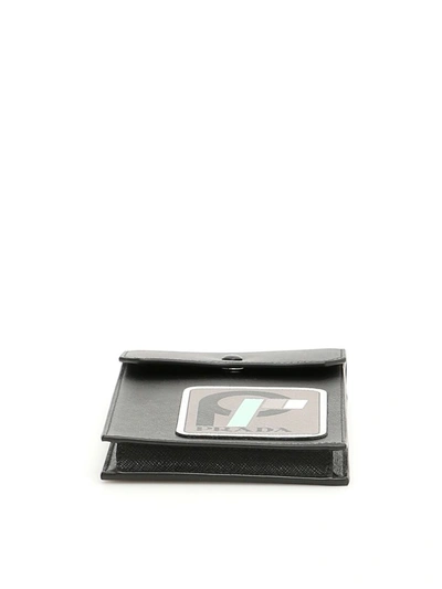 Shop Prada Saffiano Iphone Case In Nero Antracite|nero