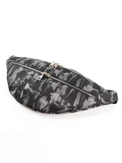 Shop Dolce & Gabbana Dolce Gabbana Camouflage Belt Bag In Hjcamou Grey