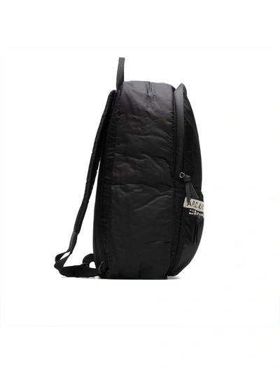 Shop Apc A.p.c. Logo Backpack In Black