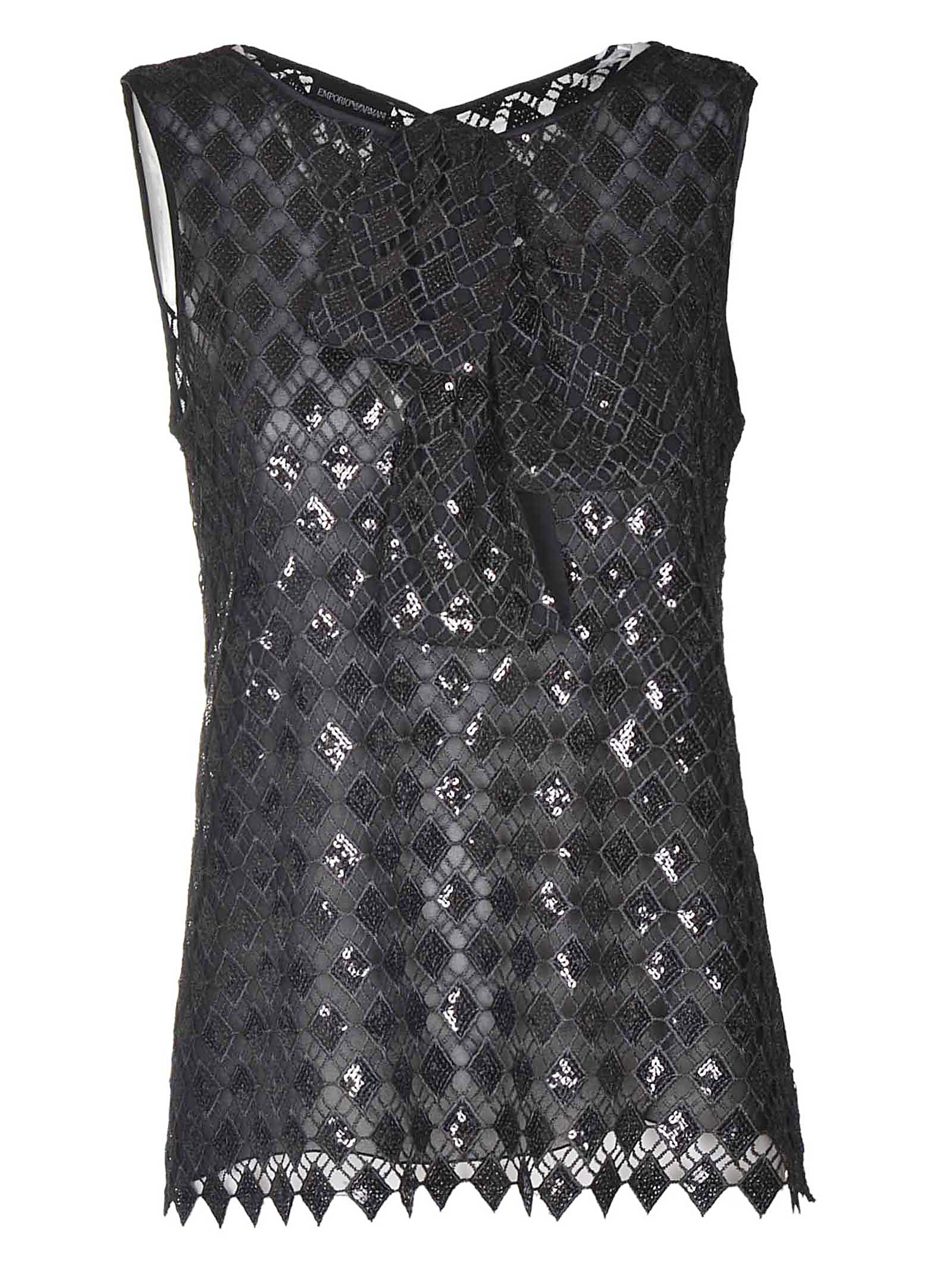 sequin embellished top