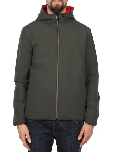 Shop Rrd - Roberto Ricci Design Revo Winter Reversible Jacket In Dark Grey - Red