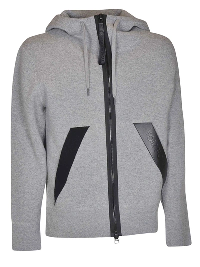 Shop Tom Ford Relaxed Fit Hoodie In Grey