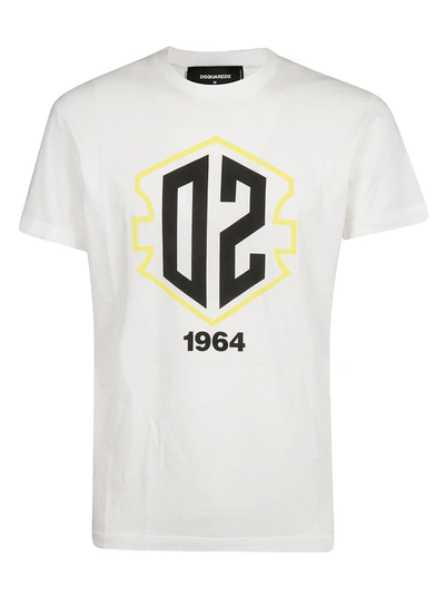 Shop Dsquared2 Graphic Print T-shirt In White