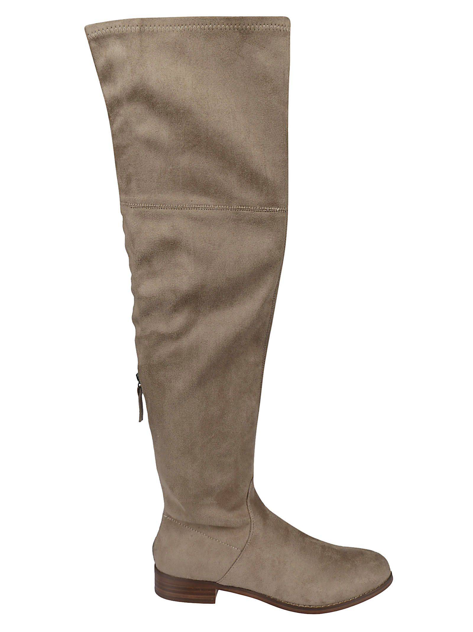steve madden taupe over the knee boots