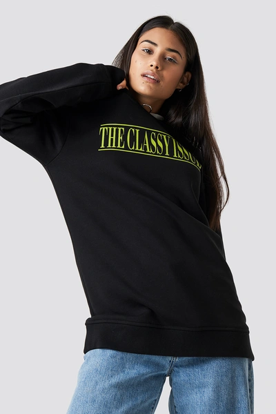 Shop The Classy Issue X Na-kd The Classy Excite Unisex Sweater - Black