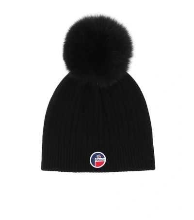 Shop Fusalp Wool And Cashmere Beanie In Black