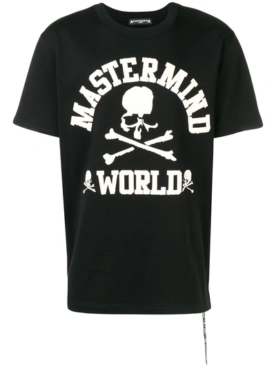 Shop Mastermind Japan Mastermind World Printed T-shirt - Black